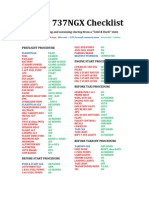 PMDG 737NGX Checklist