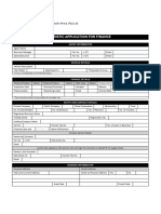 Finance Application Juristic Person