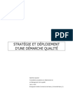 Stratégie Et Déploiement D'une Démarche Qualité