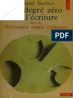 Le Degré Zéro de Récriture