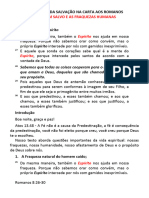 A DOUTRINA DA SALVAÇÃO NA CARTA AOS ROMANOS - Romanos 8.26-30