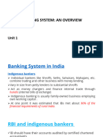 Unit 1 and 3 - Commercial Banking