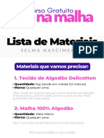 Lista de Materiais