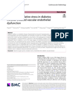 El Papel Del Estrés Oxidativo en La Disfunción Endotelial Vascular Inducida Por La Diabetes Mellitus