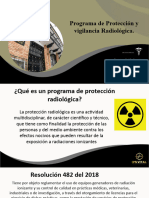 Programa de Protección y Vigilancia Radiológica.