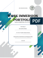 Work Immersion Portfolio