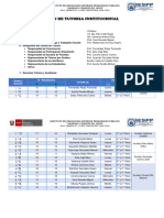 Plan de Tutoria Institucional