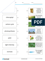 Science Stage 9 Unit 1 Match Up