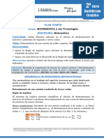 Matemática 2do. Curso Plan Común