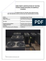 Engineering Audit Report On Installed Hvac System