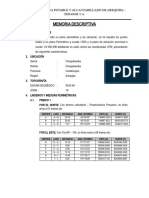 Memoria - Descriptiva Plano Perimétrico