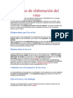 Proceso de Elaboración Del Vino