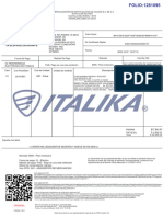 Factura Tiendas Italika - 1 Mot