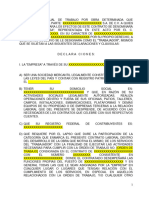 Contrato de Trabajo Por Obra Determinada Costa Afuera Generico