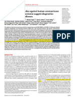 Cross-Reactive Antibodies Against Human Coronaviruses and The Animal Coronavirome Suggest Diagnostics For Future Zoonotic Spillovers