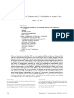 Complications of Noninvasive Ventilation in Acute Care