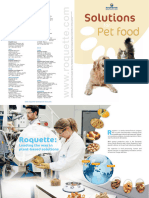 Roquette Animal Nutrition Pet Food Brochure Solutions For Pet Food