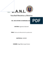 Técnicas de Dirección de La Producción