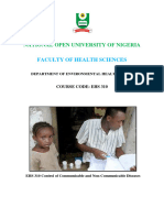 EHS 310 Communicable and Non - Communicable Diseases Control