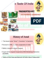 Presented By:: AMUL: Truly The Taste of India