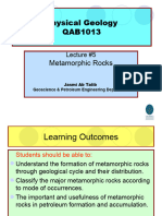 Lecture#5 Metamorphic Rocks