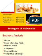 Strategy of McDonals