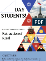 Retraction of Rizal 1