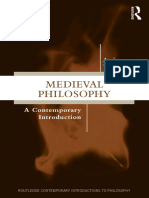 Medieval Philosophy A Contemporary Introduction Routledge Contemporary Introductions To Philosophy 1nbsped 9780367366759 9780367366742 9780429348020