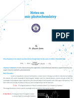 Notes On Organic Photochemistry: by Dr. Gangutri Saikia