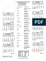 2021-2022 Calendar - Prep