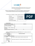 Form Isr-1 Request For Registering Pan Kyc Details or Changes Updation