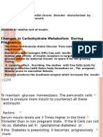 Diabetes Mellitus in Pregnancy