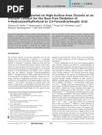 ChemSusChem - 2018 - Pichler - Ruthenium Supported On High Surface Area Zirconia As An Efficient Catalyst For The Base Free