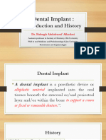 Implant Introduction and History