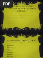 Lecture 3 Financial Statement For Decision Making