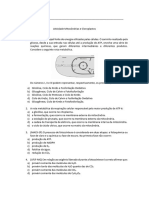 Atividade Mitocôndrias e Cloroplastos