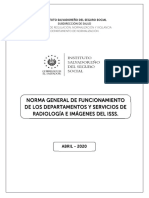 Norma General de Funcionamiento de Los Departamentos y Servicios de Radiología e Imágenes