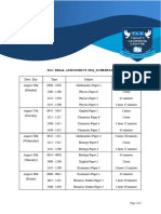 Trial Assessment 2024 Schedule