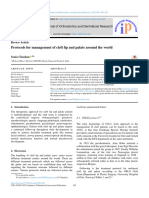 Protocols For Management of Cleft Lip and Palate Around The World