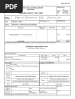 Disbursement Voucher DV 1