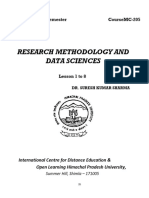 MC 205 Research Methodology and Data Sciences