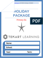 Primary Six Holiday Package-Tekartlearning