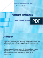 Acretismo Placentario