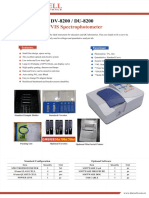 Catalog of UV Visible Spectrophotometer