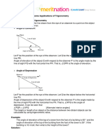 Some Applications of Trigonometry