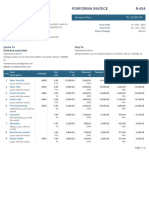 Porforma Invoice R-454: 3brothers Machination PVT LTD