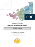 Laporan Progress Minggu Ke - 1 - Project Rear Main Gate