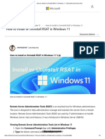 How To Install or Uninstall RSAT in Windows 11 - Microsoft Community Hub