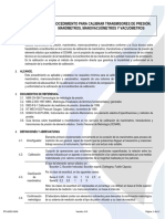 PTH-6P02-MAN Procedimiento para Calibrar Manometros, Manovacuómetros y Vacuómetros