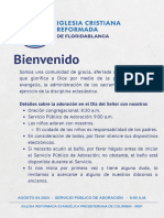 Servicio Público de Adoración - AGOSTO 04 de 2